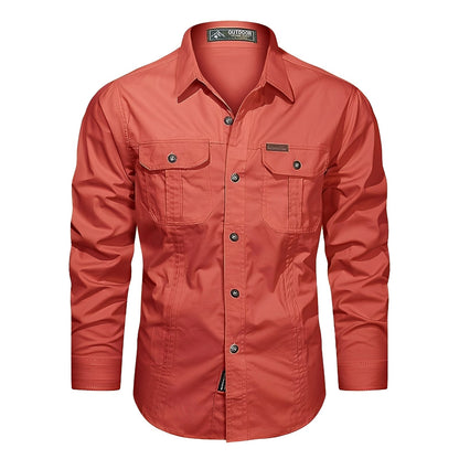 Gabriel – Camisa Cargo para Hombre con Bolsillos Prácticos