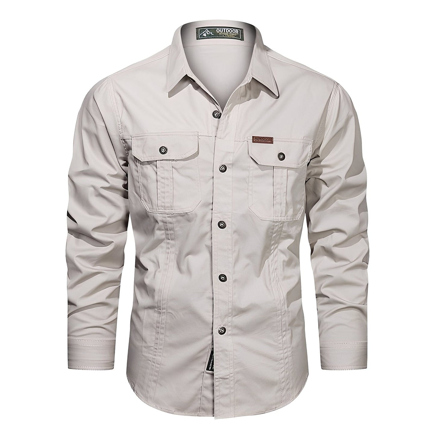 Gabriel – Camisa Cargo para Hombre con Bolsillos Prácticos
