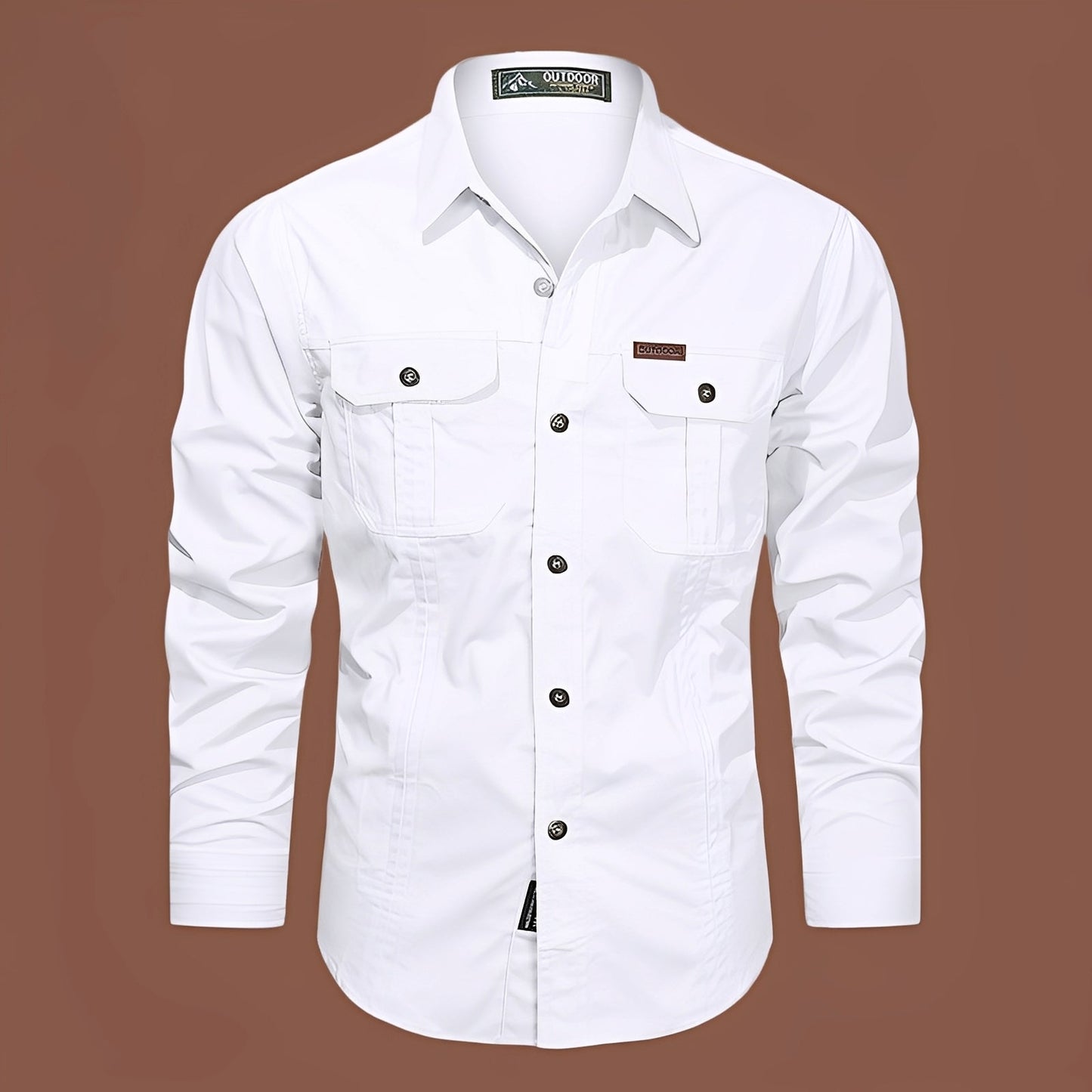 Gabriel – Camisa Cargo para Hombre con Bolsillos Prácticos