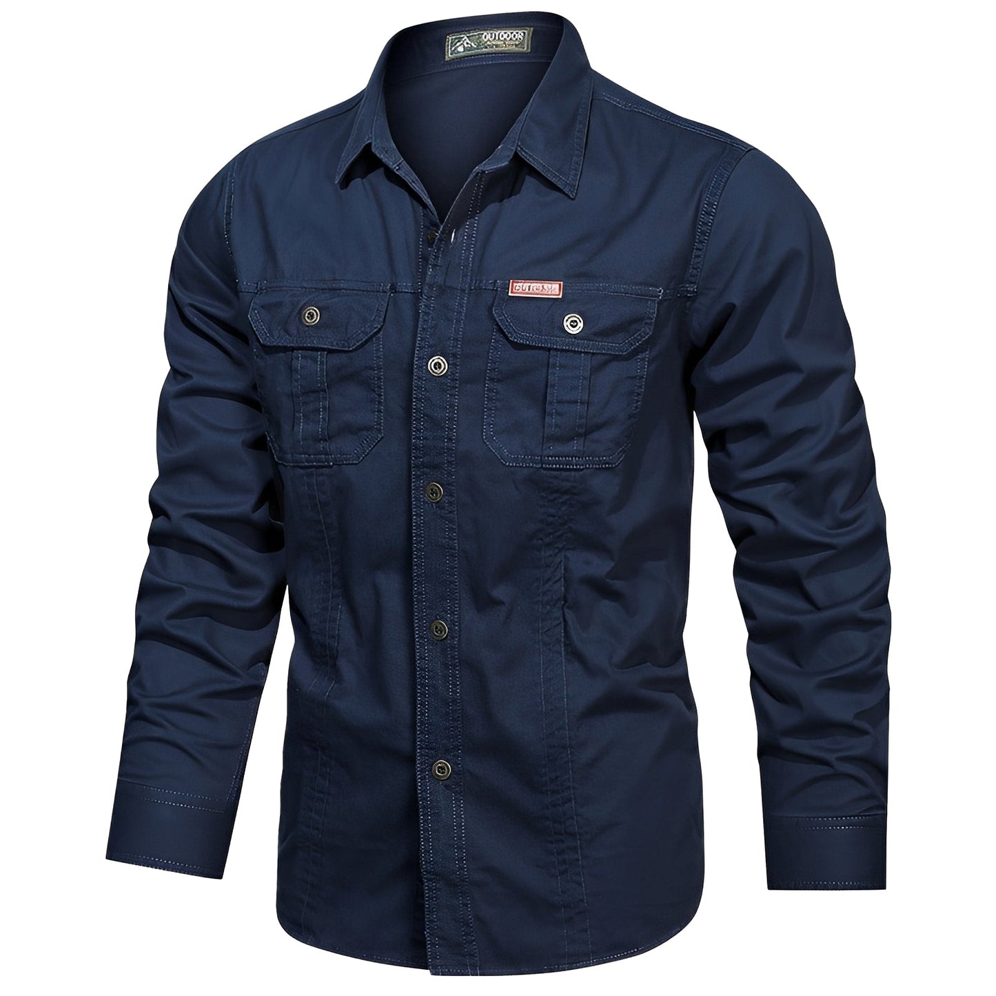 Gabriel – Camisa Cargo para Hombre con Bolsillos Prácticos