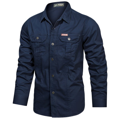Gabriel – Camisa Cargo para Hombre con Bolsillos Prácticos