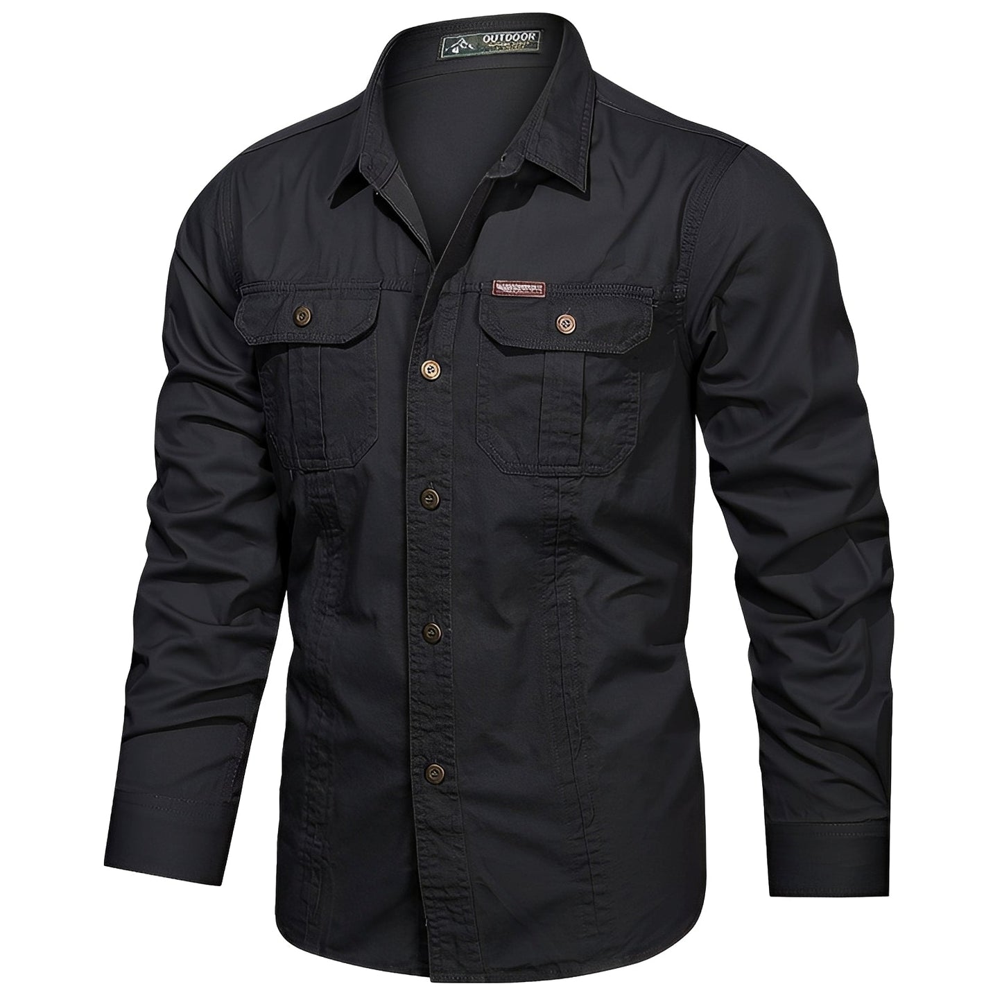 Gabriel – Camisa Cargo para Hombre con Bolsillos Prácticos