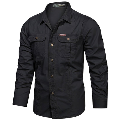 Gabriel – Camisa Cargo para Hombre con Bolsillos Prácticos