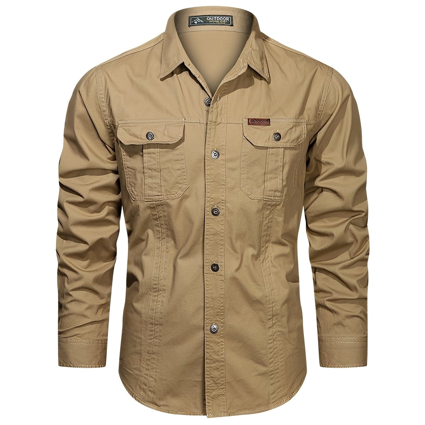 Gabriel – Camisa Cargo para Hombre con Bolsillos Prácticos
