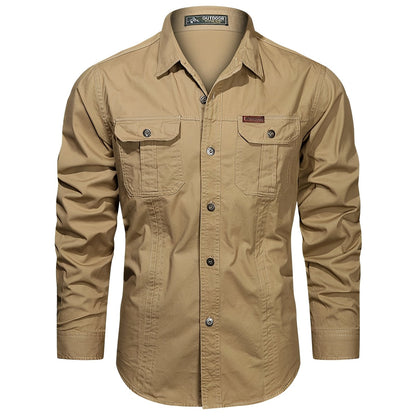 Gabriel – Camisa Cargo para Hombre con Bolsillos Prácticos
