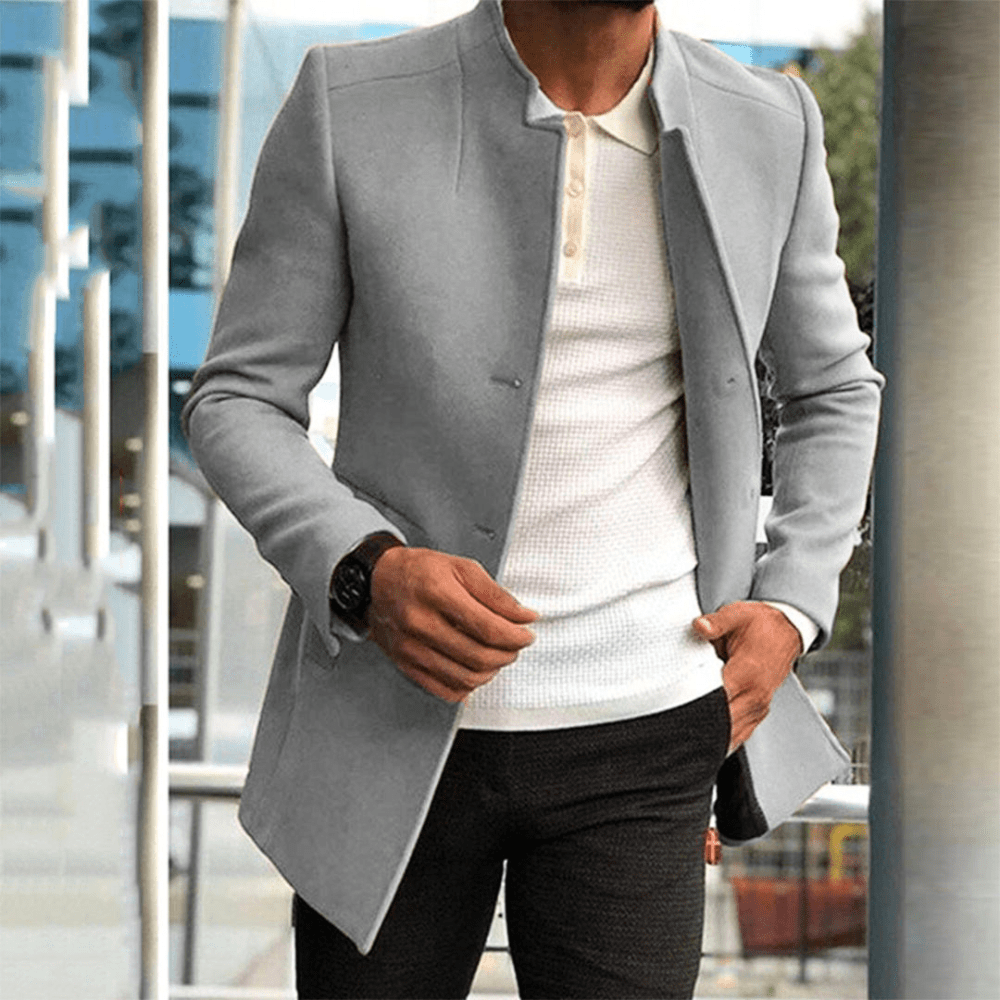 Chaqueta de hombre | Gabardina de hombre con botones | Chaqueta elegante informal