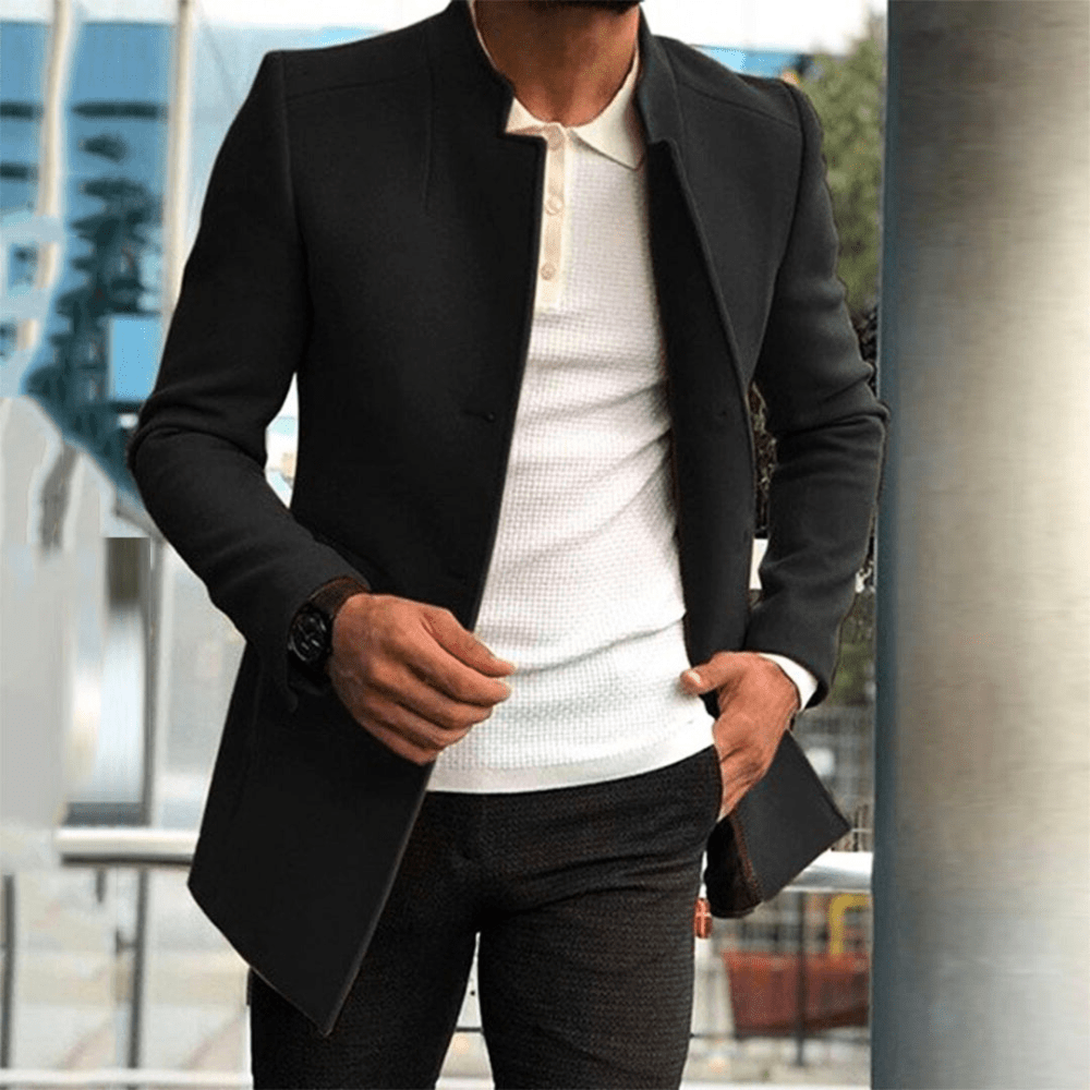 Chaqueta de hombre | Gabardina de hombre con botones | Chaqueta elegante informal