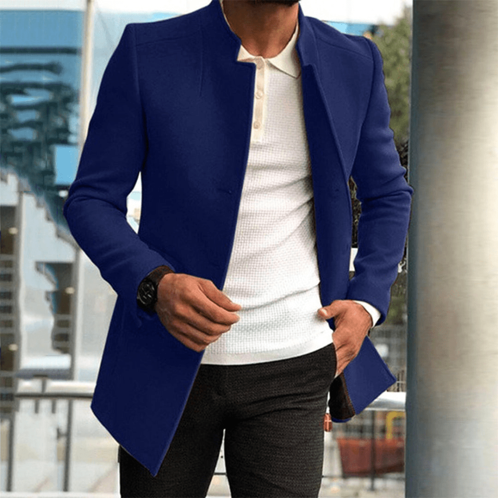 Chaqueta de hombre | Gabardina de hombre con botones | Chaqueta elegante informal