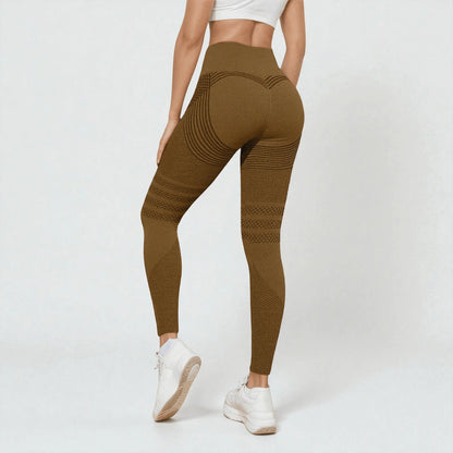 Leggings press 3D - Café