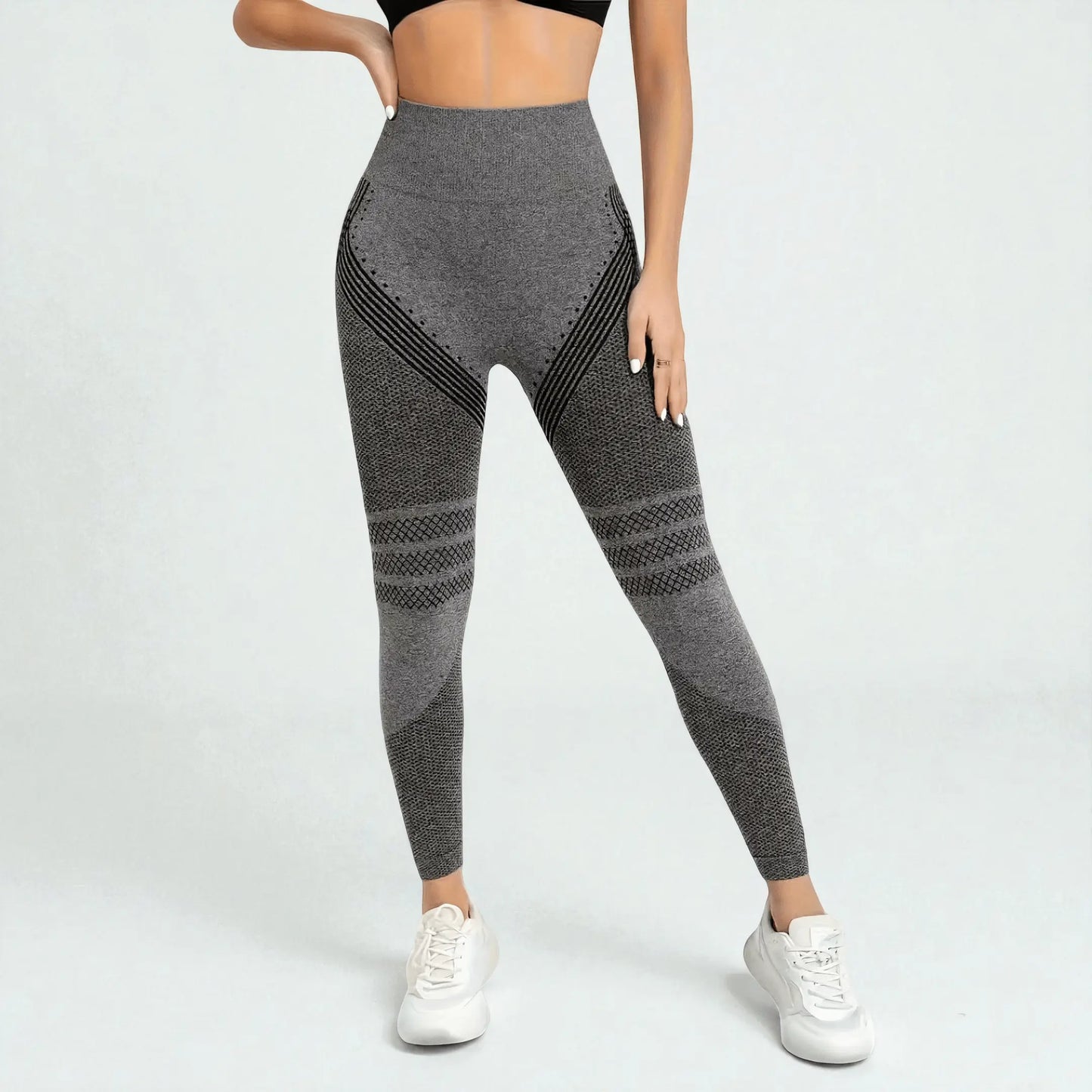 Leggings press 3D - Gris Carbón