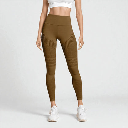 Leggings press 3D - Café