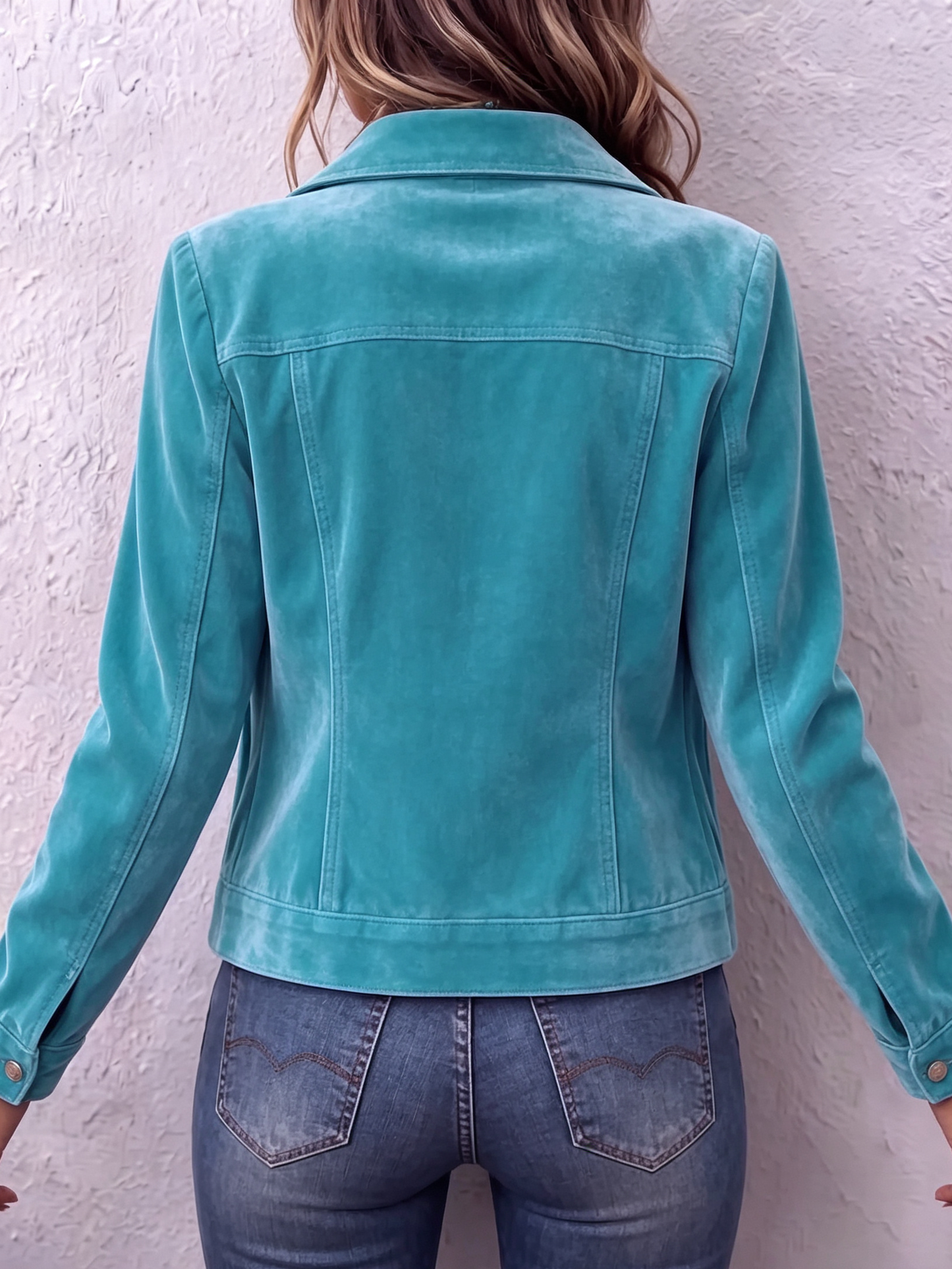 Chaqueta de terciopelo de inspiración boho vintage
