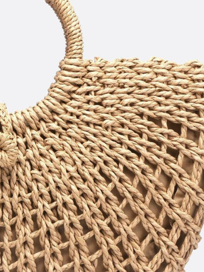 Bolso de Mano en Forma de Media Luna