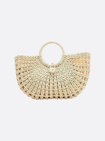 Bolso de Mano en Forma de Media Luna