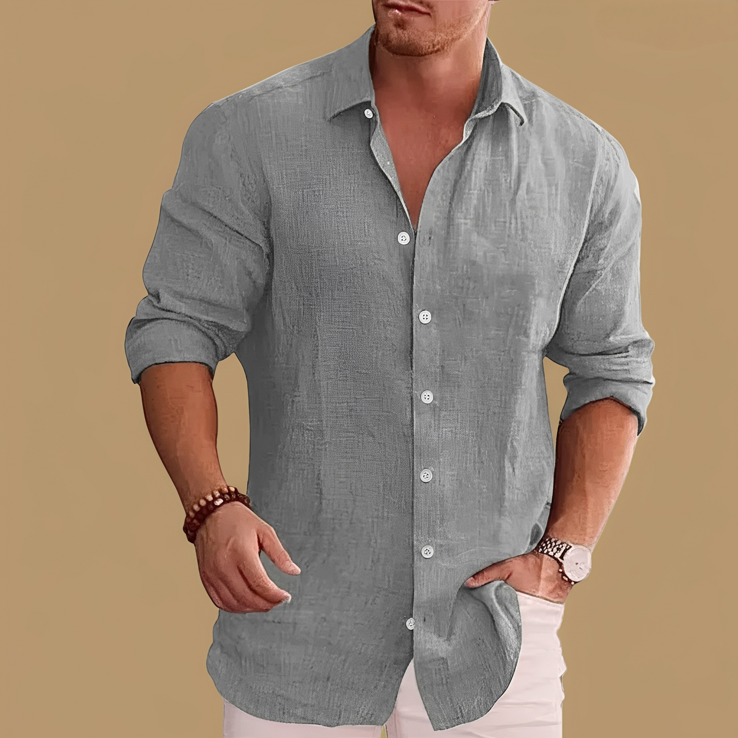 Julien – Camisa de Hombre Estilosa de Mangas Largas