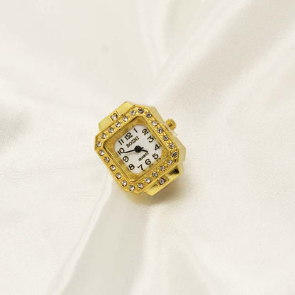 Anillo Reloj rectangular