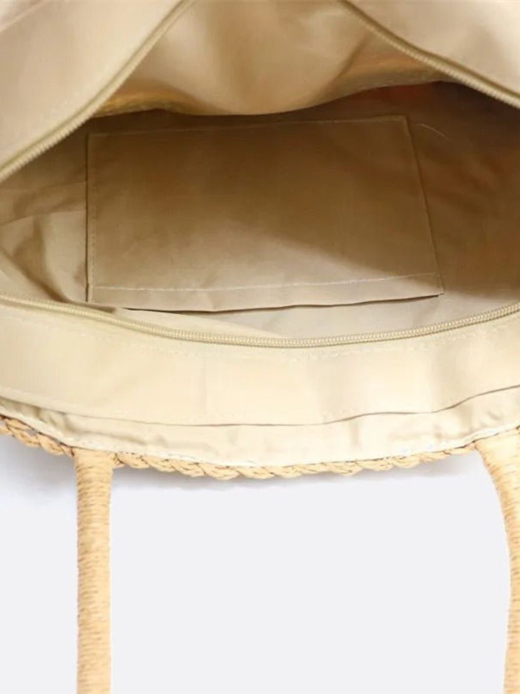 Bolso Shopper a Rayas Multicolor con Borlas