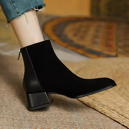Botas de cuero y ante con tacón | Vanco™